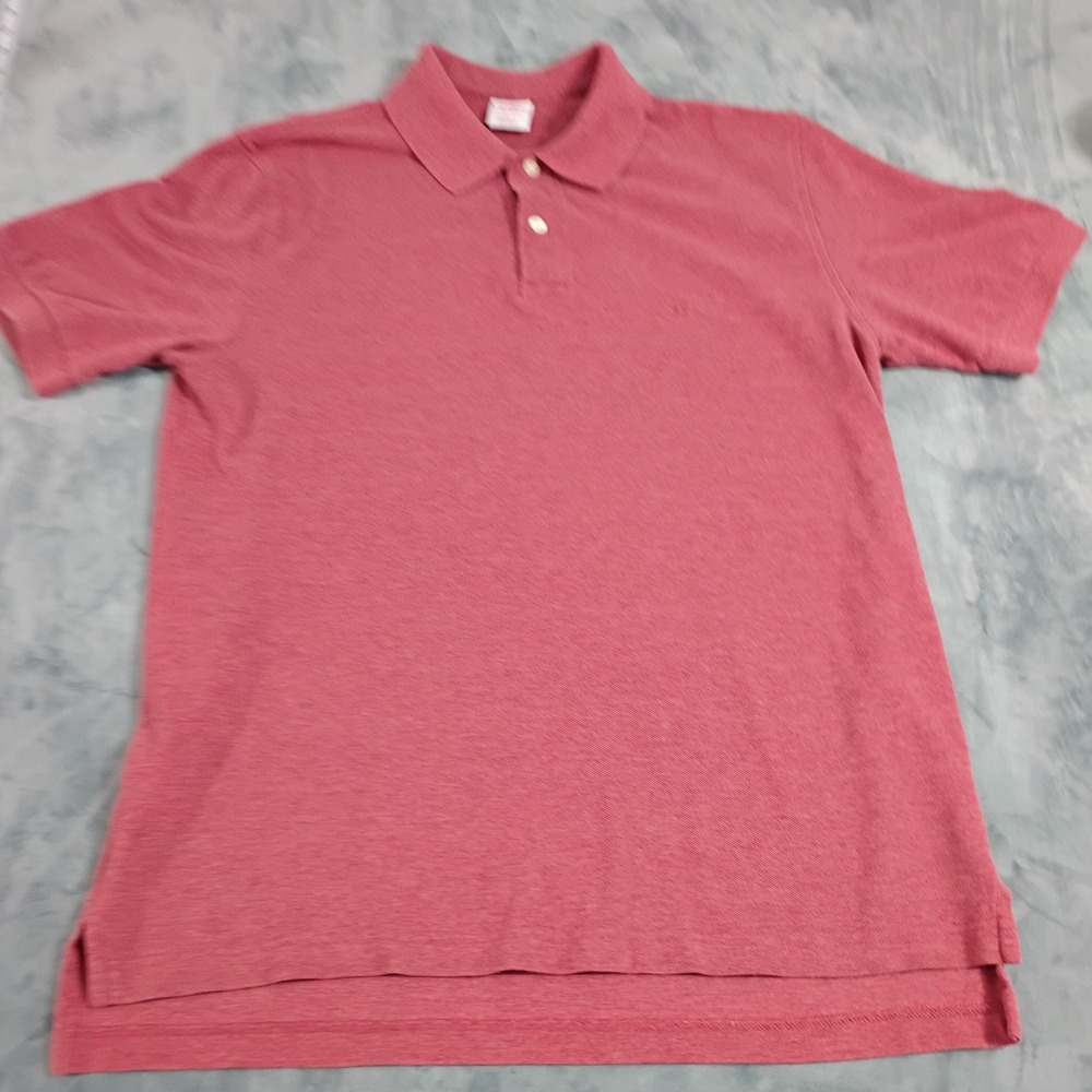 Brooks Brothers Performance Polo Shirt Mens Medium Red Original Fit Cotton